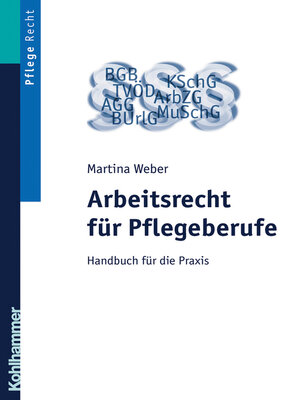 cover image of Arbeitsrecht für Pflegeberufe